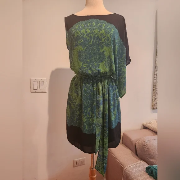 bcbg asymmetric mini dress Asymmetrical Off Shoulder Dress main image 1